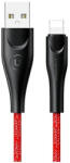 USAMS Braided U41 Lightning kábel 1m 2A Fast Charge SJ391USB02 (US-SJ391) piros (SJ391USB02)