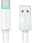 USAMS kábel USB-C 3A YU Series 1m USB-C/USB-A SJ732USB02 (US-SJ732) fehér (SJ732USB02)
