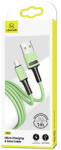 USAMS U52 microUSB 2A Gyors Töltőkábel 1m zöld SJ435USB02 (US-SJ435) (SJ435USB02)