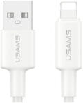 USAMS U90 kábel 2.4A USB-A to Lightning fehér (SJ762USB01)