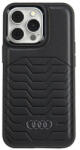 AUDI Synthetic Leather MagSafe iPhone 13 Pro Max készülékhez 6.7" fekete kemény tok (AU-TPUPCMIP13PM-GT/D3-BK)