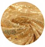 Ateks Szövet arany Flitter tüll puha flitter háló flitterekkel sárga Arany 0, 5 m (tkanina cekiny 130 żółte złoto)