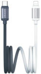 USAMS kábel USAMS Bicolor Series SJ757 PD 30W USB-C/Lightning 1.2m fekete és fehér (SJ757USB01)