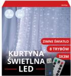 doUp Függöny Mikro Led 300LÁMPA 3x3M Karácsonyi Drót Függőlámpa Ablakra (GIRLANDA KURTYNA LED 3X3M ZIMNE)