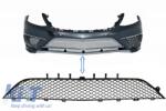 KITT Hűtőrács csomag Mercedes Benz S-osztály W222 2013-2017 modellekhez, S63 Dizájn, zongorafekete (COFBGMBW222S65PB)