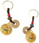  Wu Lou amuleta breloc Feng Shui 10 cm cadou simbolic cu monede chinezesti