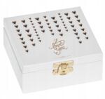  Doboz doboz 12x12cm Valentin Napi Ajándék Név