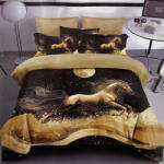 idealisotthon 3 részes nyomtatott ágyneműhuzat - ló és telihold (IO-SY-BL-PRINT-3-HEFM)