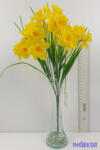  Gumis nárcisz 6 ágú mű csokor 33cm
