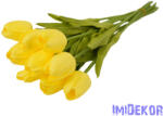 Tulipán 10 szálas gumi köteg 34 cm - Sárga