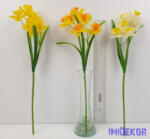  Szálas gumi nárcisz 35cm - Fehér