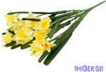  Nárcisz 7 ágú selyem csokor 60cm - Sárga