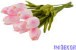  Tulipán 10 szálas gumi köteg 34 cm - Rózsaszín