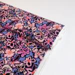  Viszkóz STRETCH Flowers Junie black