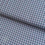  Pamutvászon YARN DYED Check Anabel teal