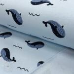  Szabadidő anyag fésült JOGGING Whales blue