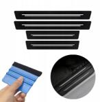 3D Védőmatricák Az Autó Küszöbére 4 Db Fólia Karbon Rátétek Applikációs Lapát