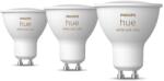 Philips Смарт LED RGBW димируеми лунички Philips Hue, 3 бр, 4.2W, 400 lm, GU10, 16 млн. цвята (929003666503)