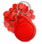 Mia 100 Db Kulcstartó Rfid Unique 125 kHz EM4100 színek Medál piros (MIA_RED100)