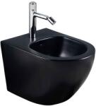 Fluminia Bideu suspendat Fluminia, Ricci, cu fixare ascunsă, 36 x 49 cm, negru mat (M203BBM) - klassconfort