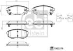 Febi Bilstein set placute frana, frana disc FEBI BILSTEIN 1000376 (1000376)