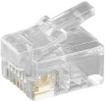 Goobay RJ12 csatlakozó 6 pólusú lapos kábelhez crimpeléshez