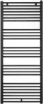 Purmo Calorifer baie portprosop Purmo Banga, decorativ, oțel negru RAL 9005, drept, 500x862 mm, 462 W, accesorii incluse (F5TA00800500070R9005)
