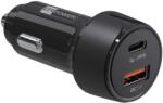 ER Încărcător auto ER POWER 30W PD USB-C/USB-A, negru (ERPW30PDC2-BK)