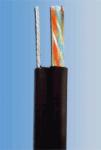 PLANET Cablu PlanetElite UTP cu cablu purtător, Cat5E, fir, exterior PE, negru, 305m (KAB-UTP5E-D-PVCPE)