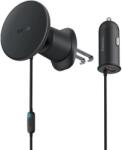  Suport magnetic Baseus pentru gratar de ventilatie cu incarcator USB-A 15W+25W negru (6932172629588)