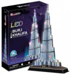 CubicFun 3D пъзел CubicFun от 136 части - Бурж Халифа, с LED светлини (L133h)