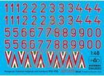 HADMODELS DW48002 Hungarian National Insignias and numbers 1990-1998 decal sheet 1: 48 HADDW48002 (HADDW48002)