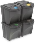 Prosperplast Szemetes szelektív 4 x 25L 29, 3x39, 2x33, 5cm Sortibox Szürke (IKWB25S4-405U-139527781)