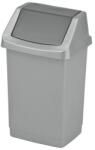 Keter Műanyag szemetes, görbe, 63, 5 x 38, 5 x 33, 5 cm, 50 l, ezüst, 174990 (48359)