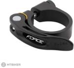 FORCE nyeregcső bilincs gyorszárral, 34.9 mm, fekete