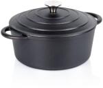 Vilde zománcozott edény fedővel, 2, 6 l, 28, 5x22x14, 5 cm, fekete (199095)