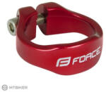 FORCE nyeregcső bilincs, fényes piros (31.8 mm)
