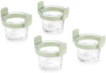 Lékué LK890284 Mini kerek üveg sütőforma szett 5L 4db-os Zöld (LK890284)