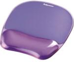 Fellowes CRYSTAL gél egérpad és csuklótámasz, lila
