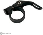 Longus nyeregcső bilincs, QR, 34.9 mm, fekete