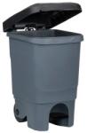 Welora Szemeteskuka, Welora, műanyag, kerekekkel és pedállal, űrtartalom 60L, szürke (JM1211678)