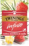 TWININGS Rooibos tea, eper és vanília, Twinings, 20 tasak, 40 g