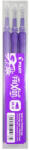 Pilot Rezerva roller Pilot Frixion Ball/Clicker 0.5, violet, 3 bucati/set (PBLS-FR5V-S3)