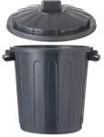 Welora Szemeteskuka, Welora, műanyag, tetővel és kapcsokkal, űrtartalom 50L, szürke (JM1219819)