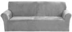  Velúr ülőgarnitúra huzat, elasztánpoliészter, 90-140 cm, szürke (186904990)