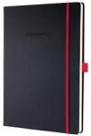 Sigel Jegyzetfüzet, exkluzív, A4, vonalas, 97 lap, keményfedeles, SIGEL "Conceptum Red Edition", fekete-piros (corSICO661)