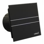 CATA E-100GT BK ventilátor üveg előlappal, utószellőztető funkcióval, fekete - konyhagepbolt