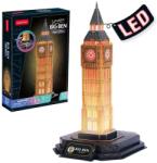 CubicFun 3D Puzzle Cubic Fun din 32 piese- Big Ben, cu lumini LED (L537h)