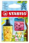 STABILO Evidențiator STABILO BOSS MINI Animal Vibes (set de 3)