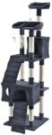 Juskys Macska kaparófa 170 cm ágyakkal házikókkal és oszlopokkal (27027)